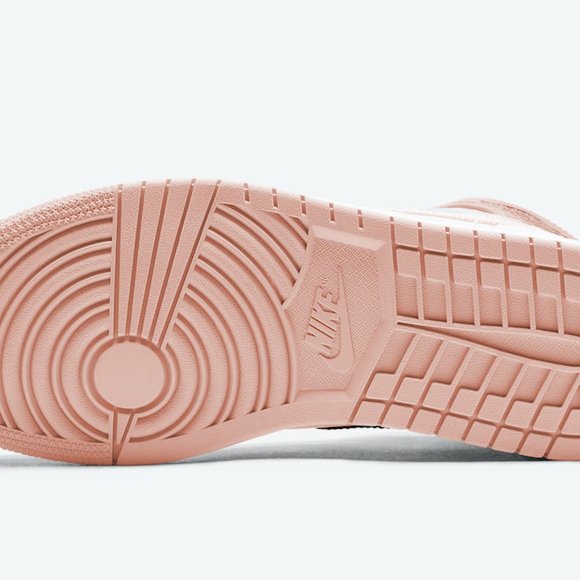 Jordan 1 Mid Crimson Tint White/Arctic Orange-Black 554724 133 Men's Siz… - Picture 6 of 14